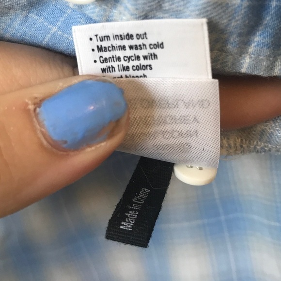 PAIGE button down plaid gingham shirt - Picture 9 of 9